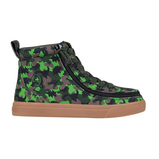 Ortopēdiskie apavi bērniem ar rāvējslēdzēju GREEN DINO BILLY CLASSIC LACE HIGH