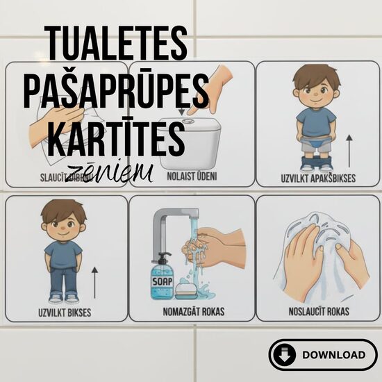 Visual Support Cards for Boys – Toilet Training PECS for Daily Independence LV