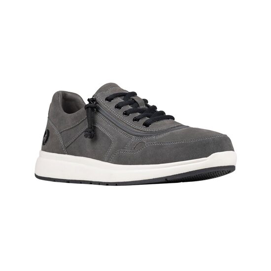 PALIELINĀTA APJOMA vīriešu ortopēdiskie apavi ar rāvējslēdzēju GRAY SUEDE BILLY COMFORT LOW