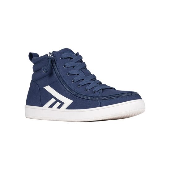 PALIELINĀTA APJOMA vīriešu ortopēdiskie apavi ar rāvējslēdzēju Navy/White CS High Tops