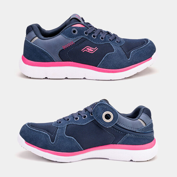 Ortopēdiskie apavi sievietēm ar rāvējslēdzēju Excursion Low Top Navy&Pink