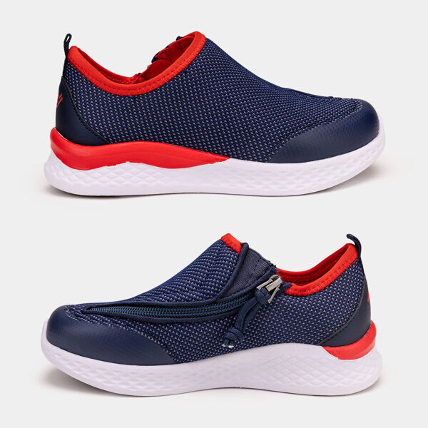 Ortopēdiskie apavi sievietēm ar rāvējslēdzēju Force Navy Blue&Red