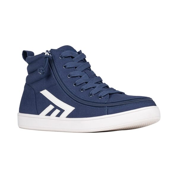 PALIELINĀTA APJOMA vīriešu ortopēdiskie apavi ar rāvējslēdzēju Navy/White CS High Tops